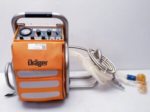 Dräger Oxylog 2000 Beatmungsgerät + Netzteil FW7401M,12