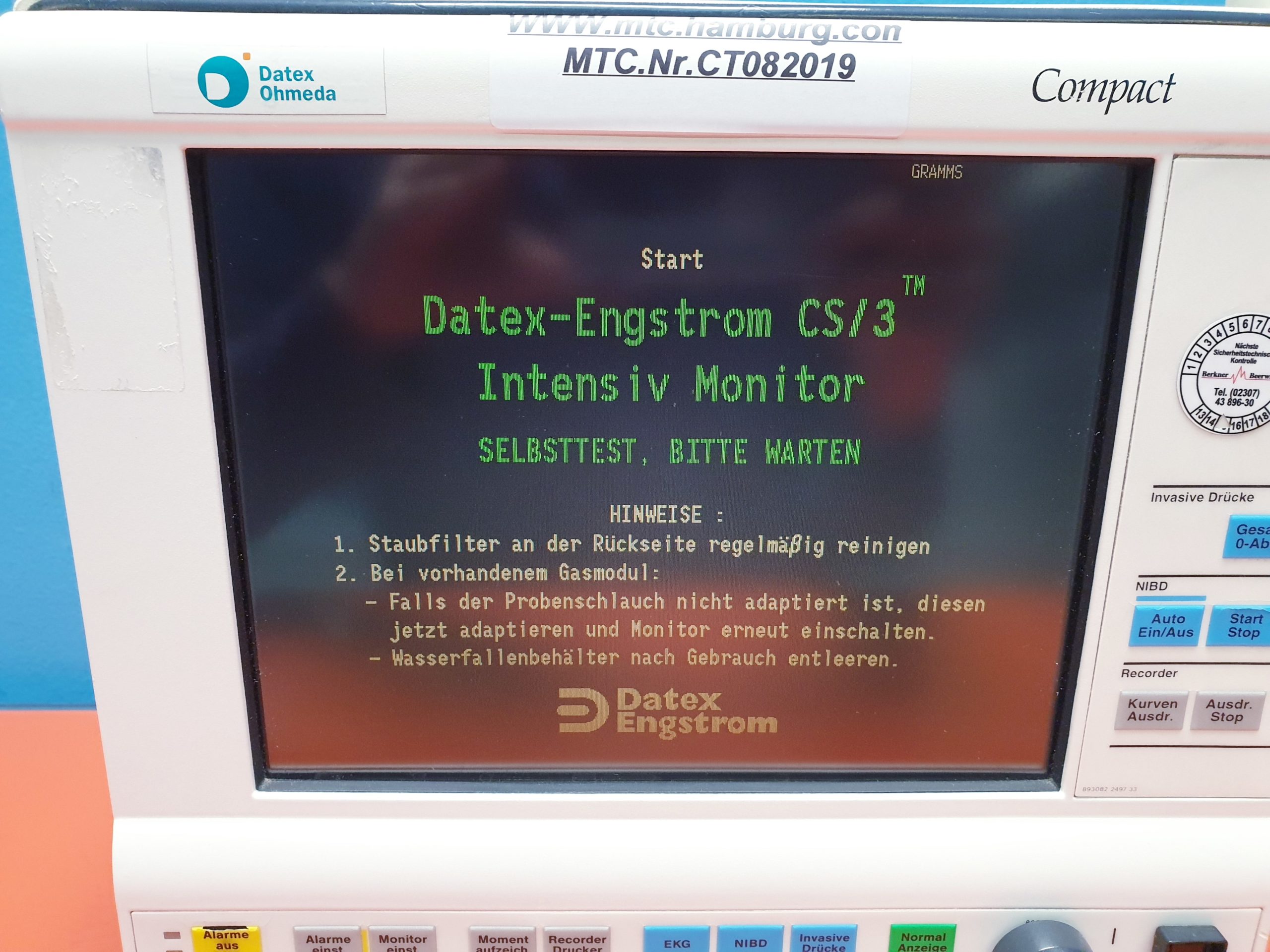 Datex Ohmeda CS/3 Compact