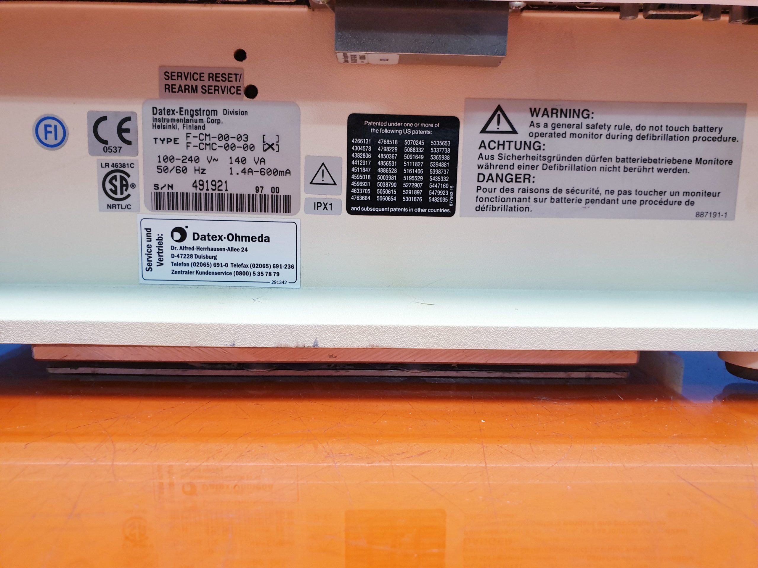 Datex Ohmeda CS/3 Compact