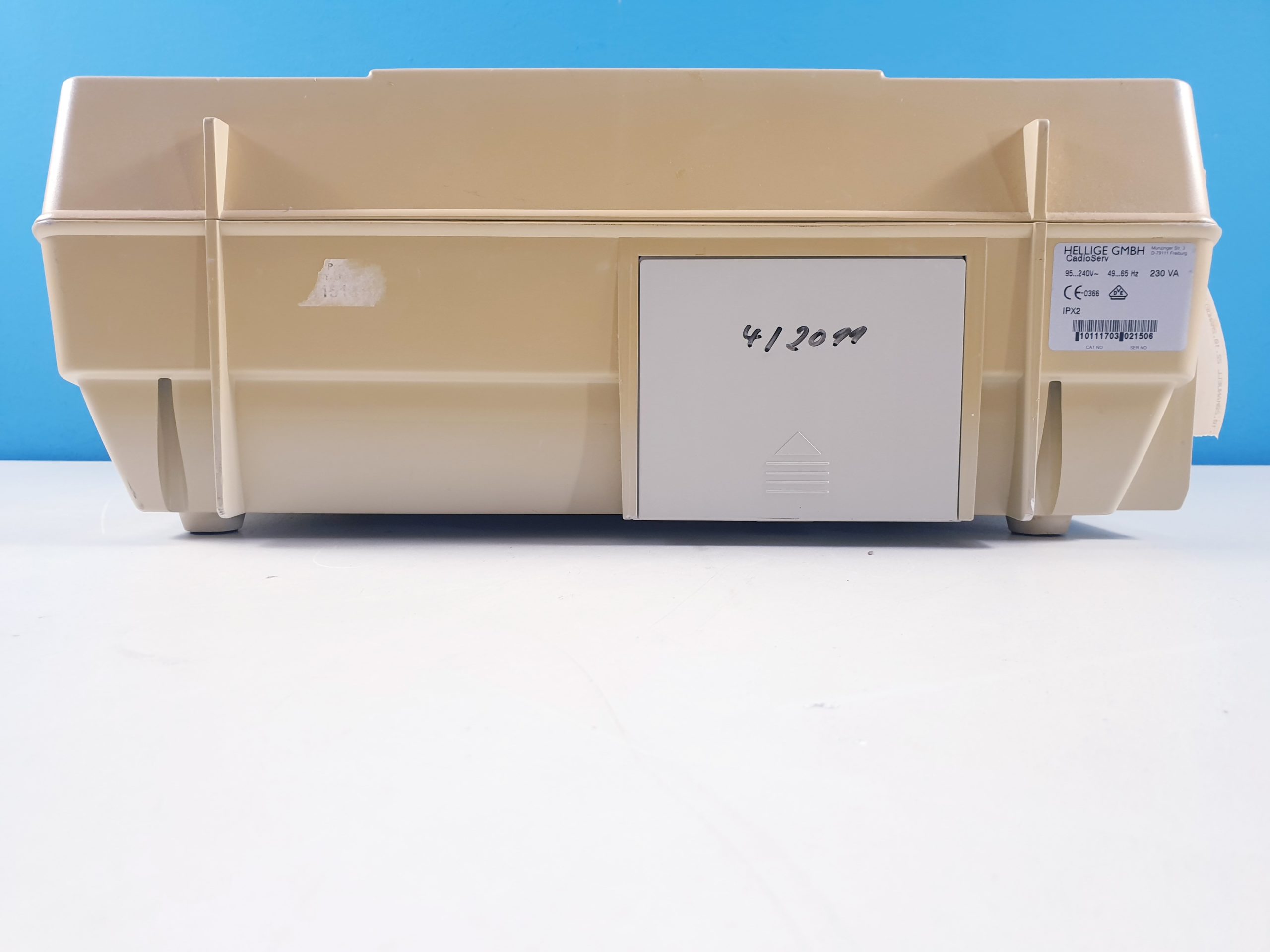 GE Hellige Cardioserv Cardio Serv Defibrillator mit EKG Kabel