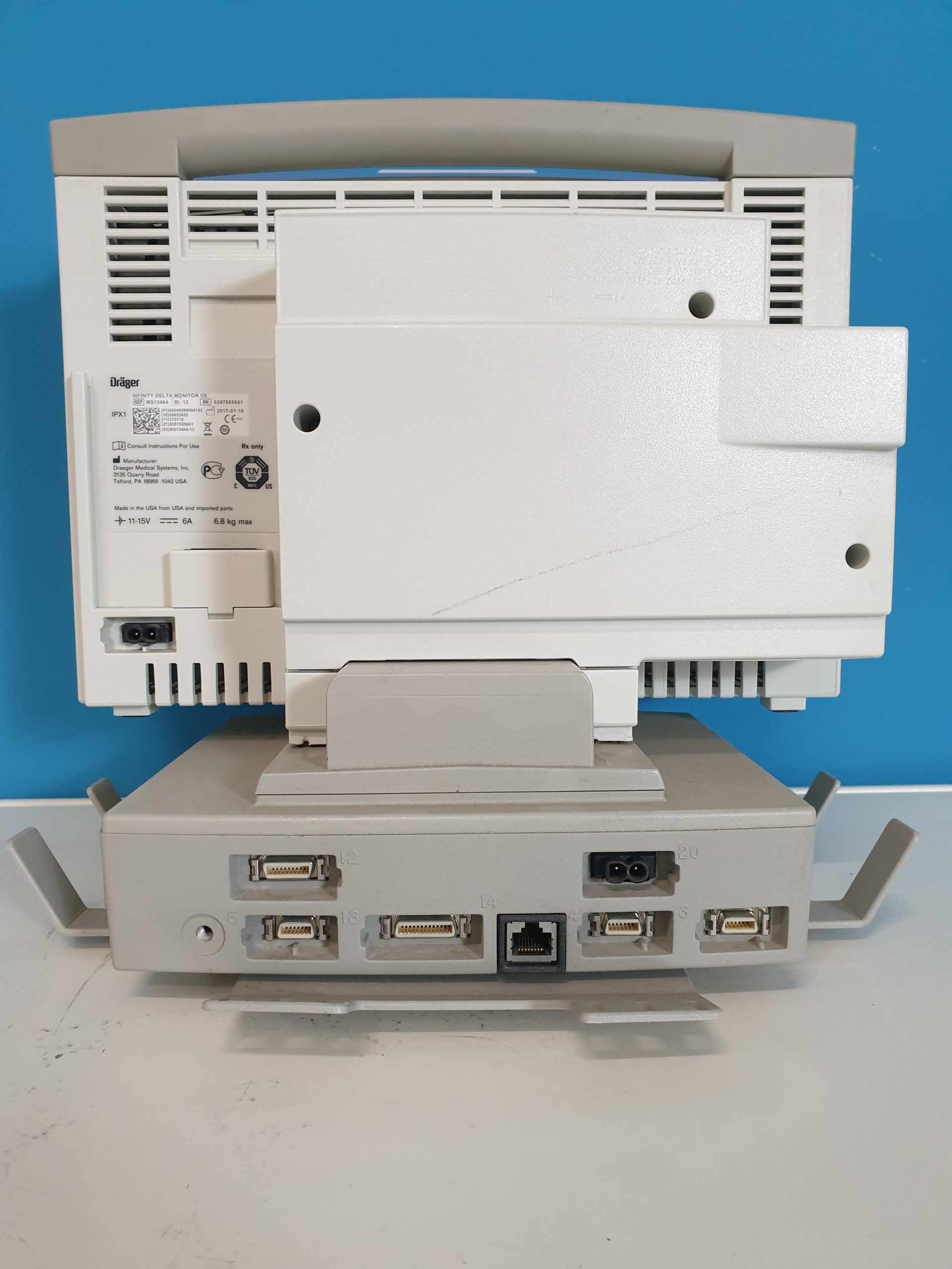 Dräger Infinity Delta Überwachungsmonitor mit Netzteil DOM2017