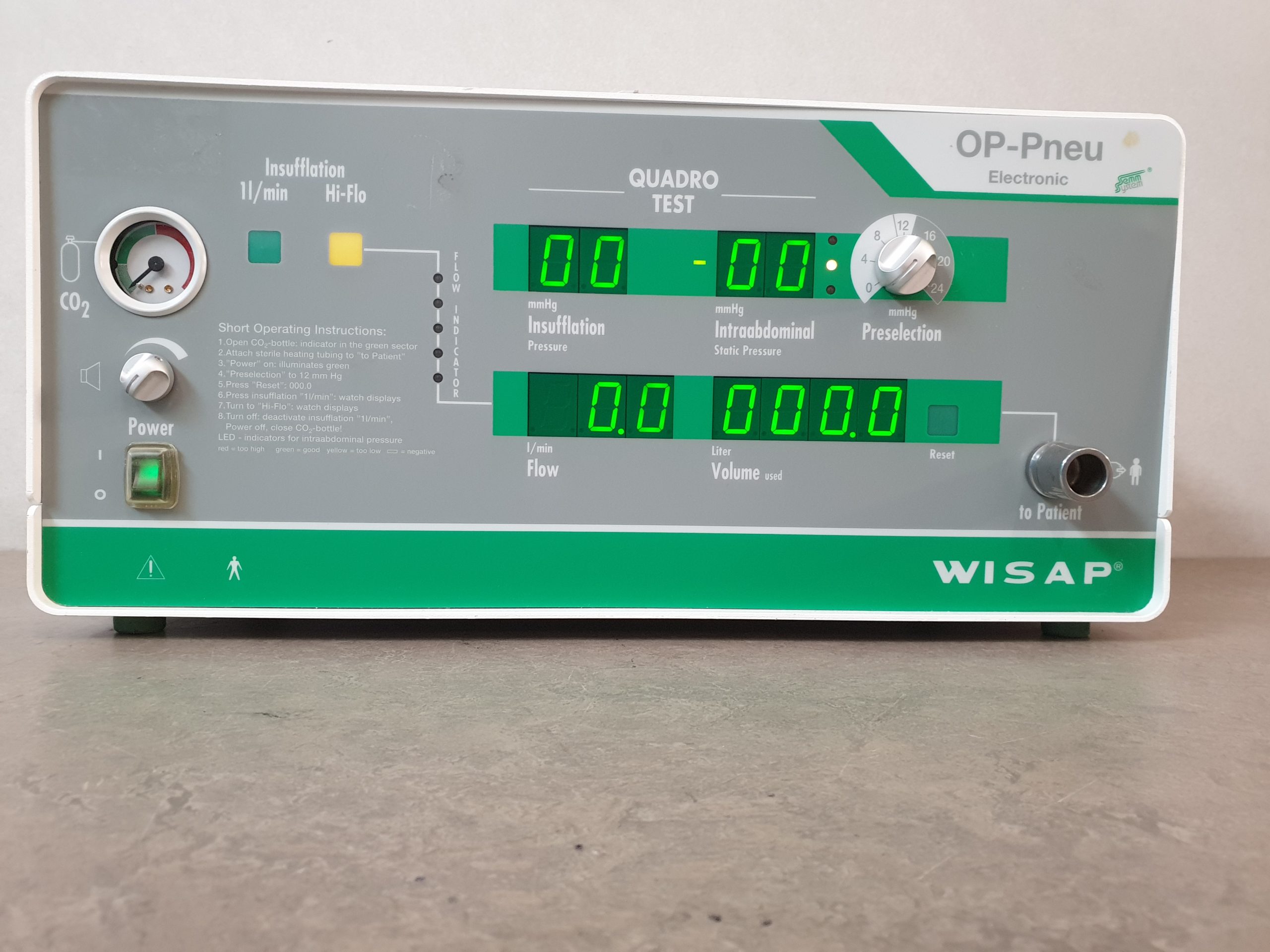 WISAP 7050E - 7050 E CO2-OP-Pneu High Flow Insufflator Laparoskopie