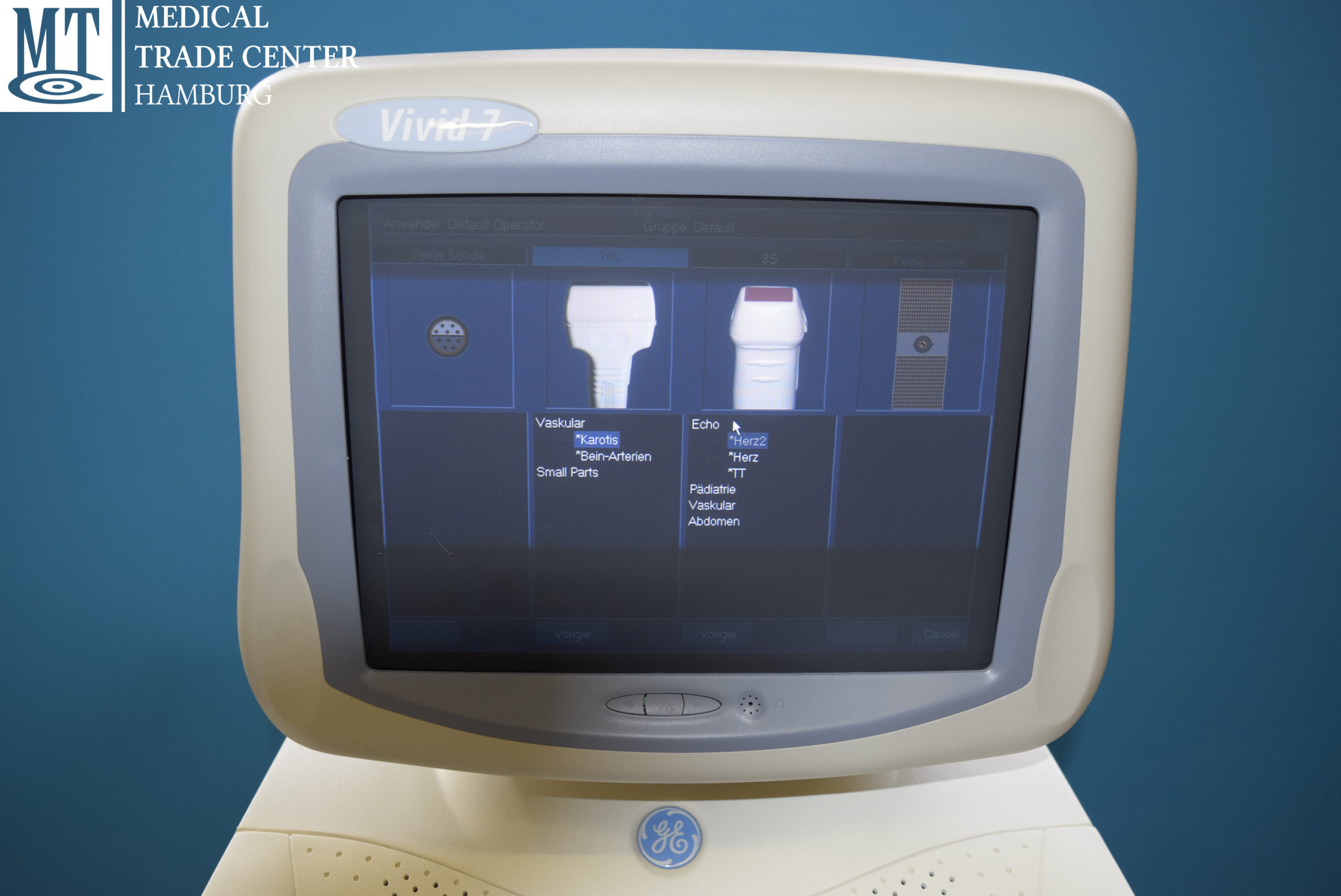 GE VIVID 4 Ultraschallgerät mit 3S und Linear Sonde