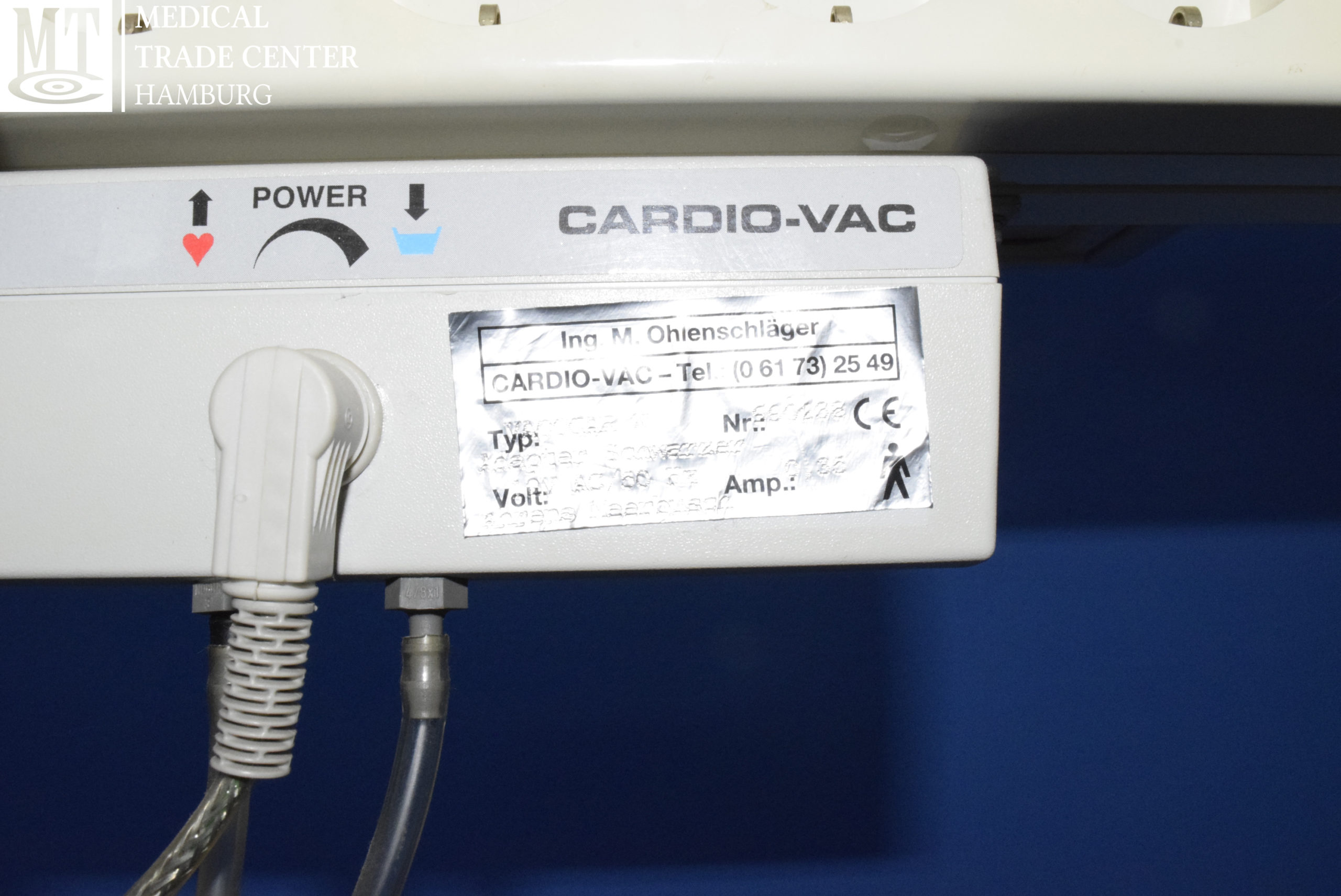 Ohlenschläger Cardio Vac EKG Sauganlage mit fahrbarem Gerätewagen