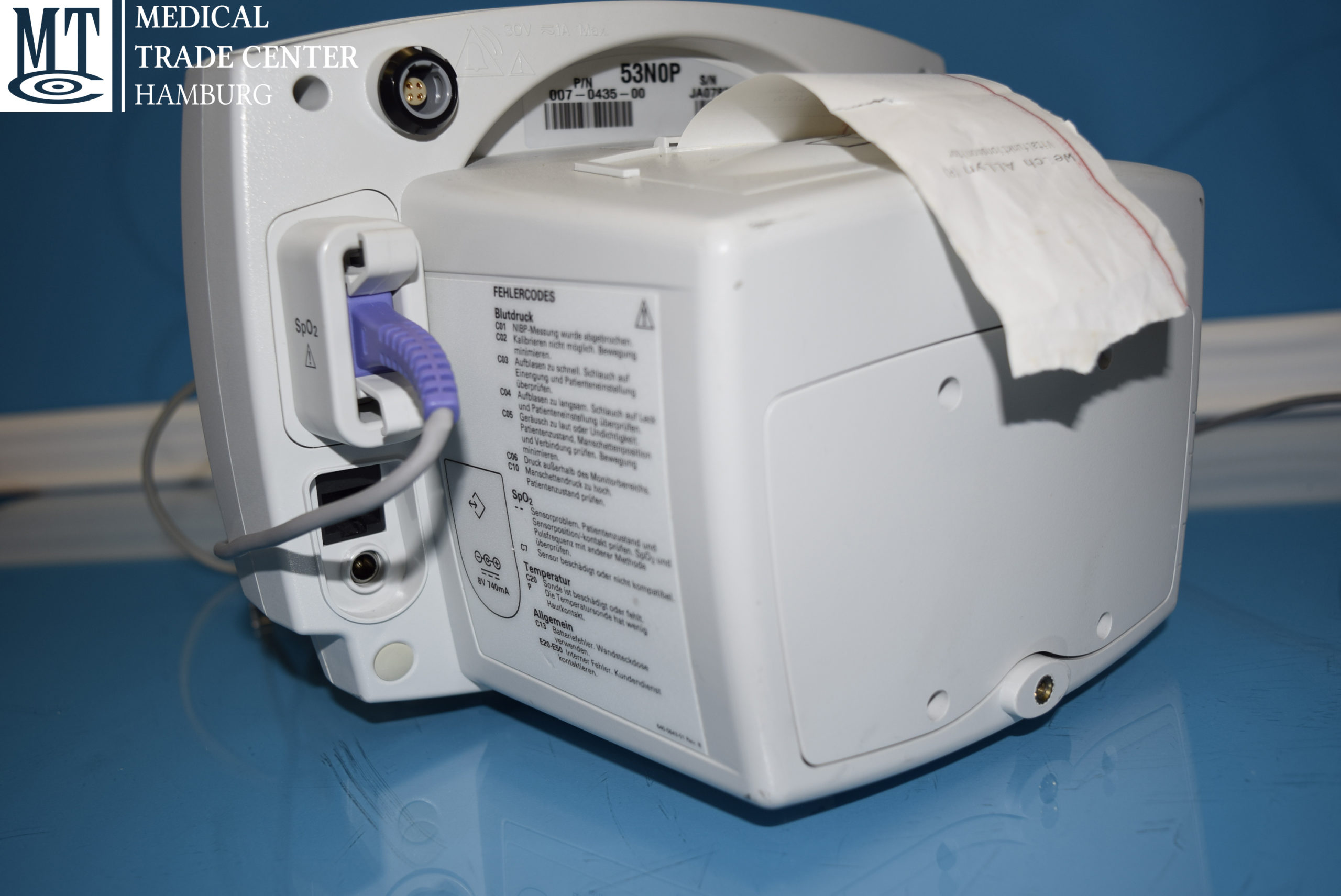 WELCH ALLYN Vital Signs 53NOP Monitor NibP + SpO2