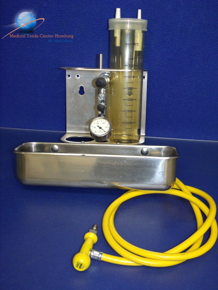 Absaugung , Sekretbehälter, Manometer