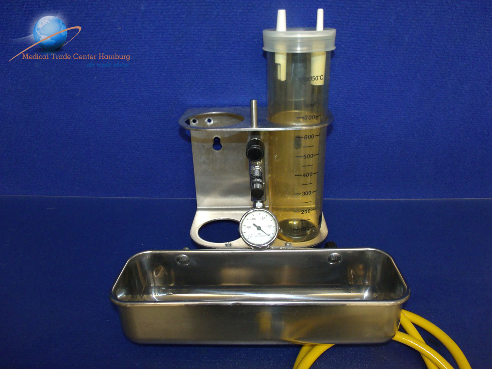 Absaugung , Sekretbehälter, Manometer