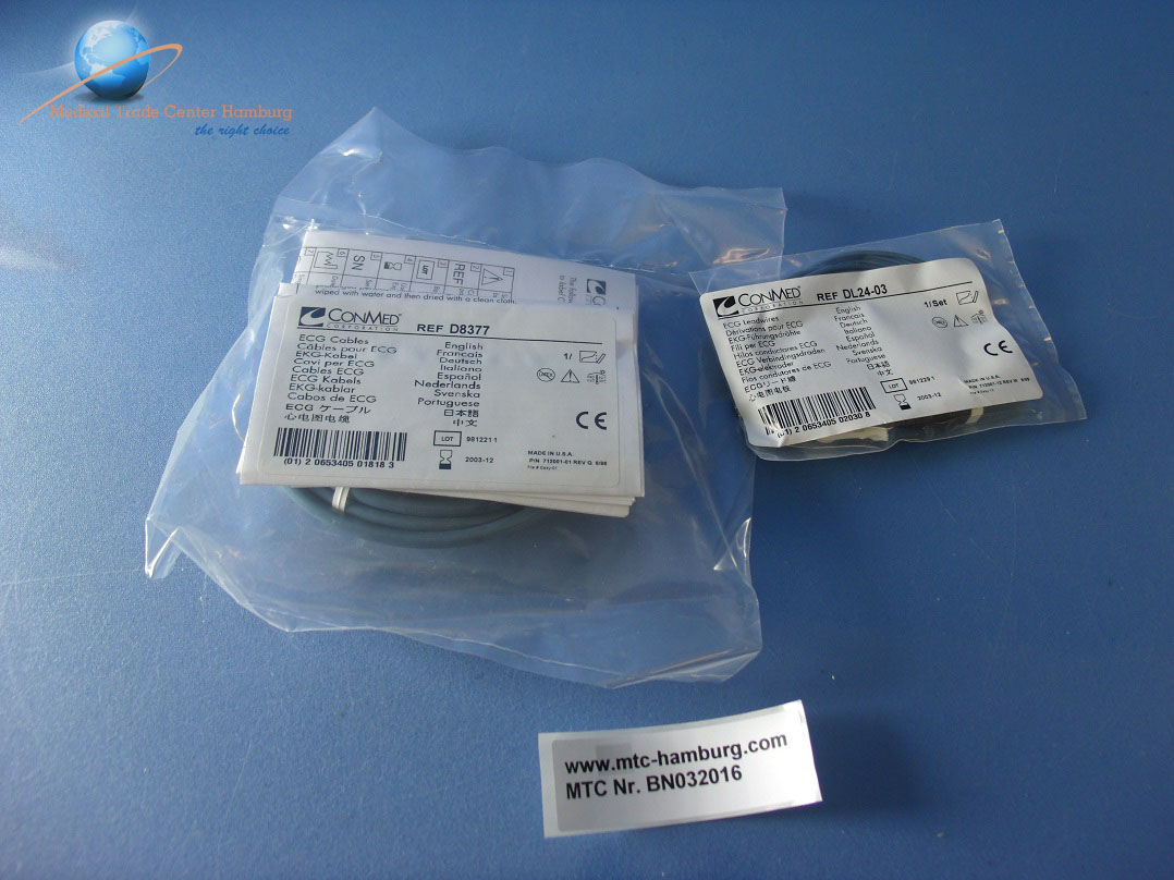 Conmed 8377 EKG-Kabel MIT DL24-03 EKG-Führungsdrähte