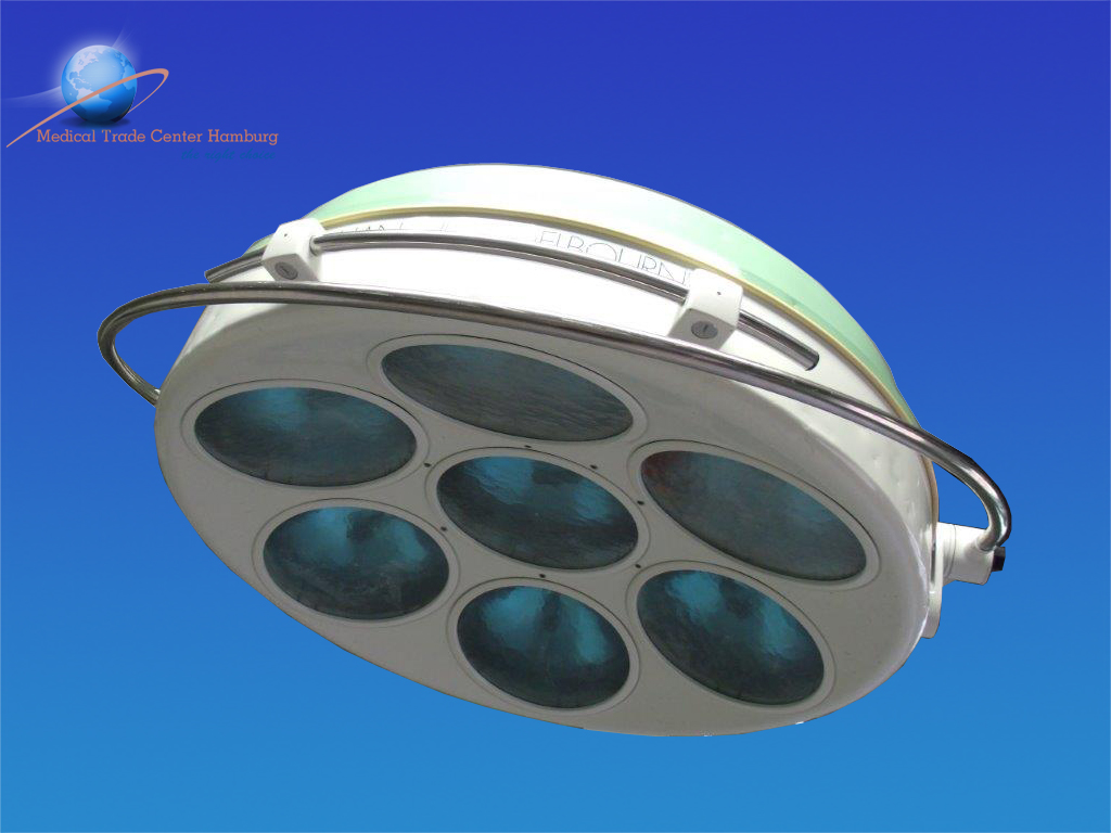 Hanaulux Melbourne OP-Lampe 7 Strahler Je 40 Watt