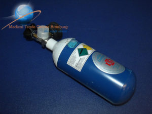 Sauerstoffflasche 0,8 L  mit Manometer