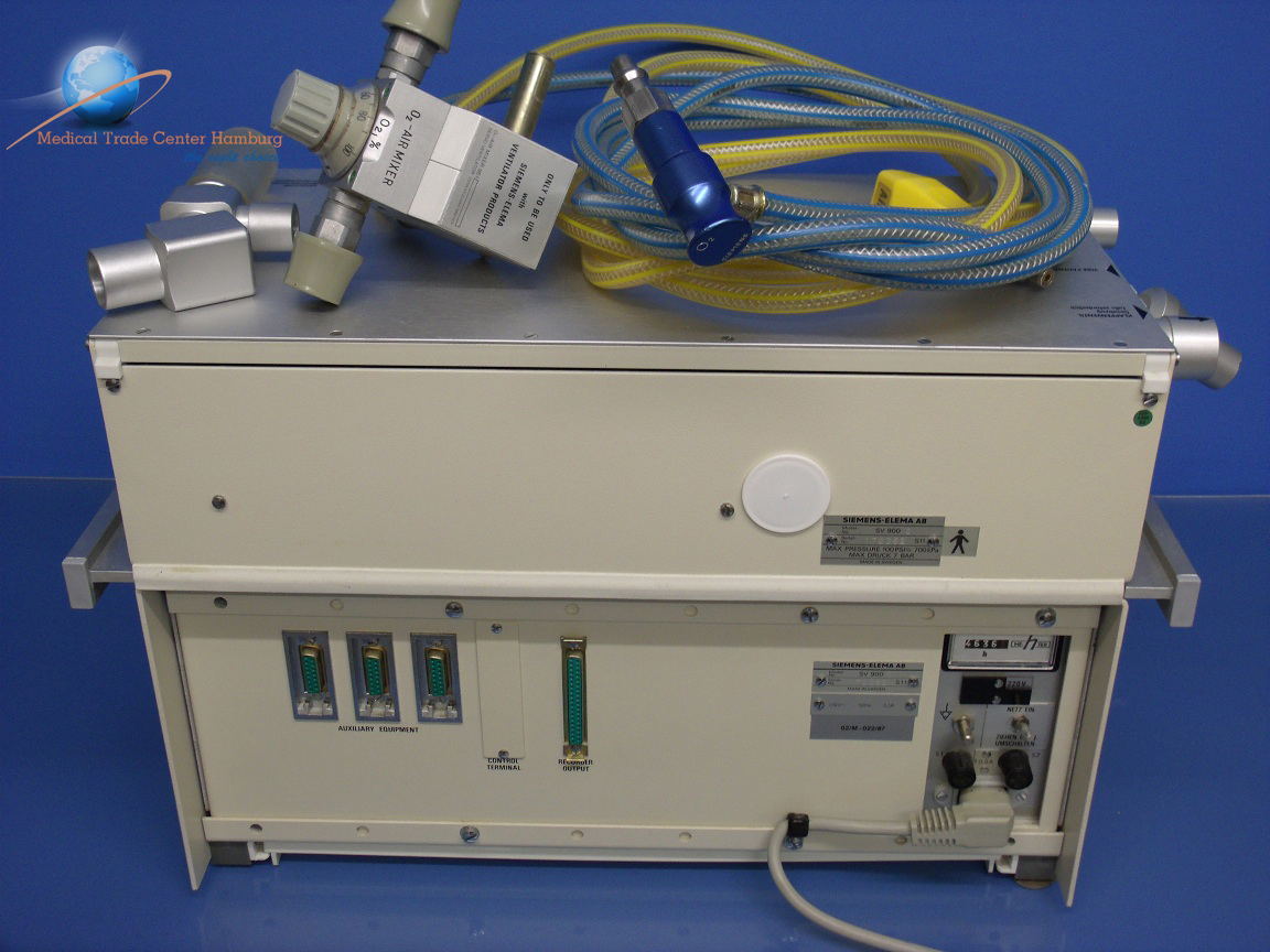 Siemens Sevo Ventilator SV 900C mit O2 Mixer- Beatmungsgerät