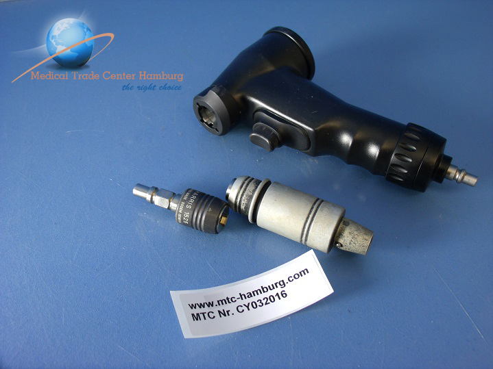 Sodem Geneva 98007 Pneumatic Handpiece + Reaming Adapter 1502.1 S + Harris 1525
