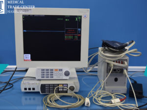 GE / Marquette Solar 8000M Patient Monitoring System w/TRAM 451M Module an Cables