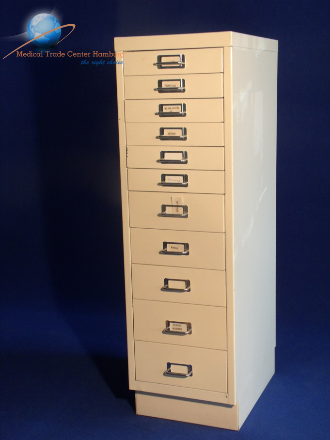 Instrumentenschrank , Schubladenschrank 28 x 94 x 40.5